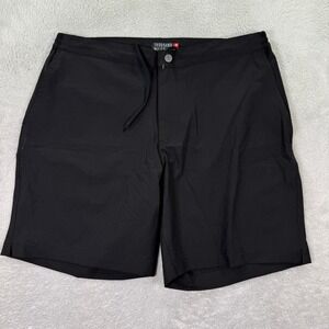 Thousand Miles Men's Large Hybrid Training Shorts Black Elastic Waist Activewear